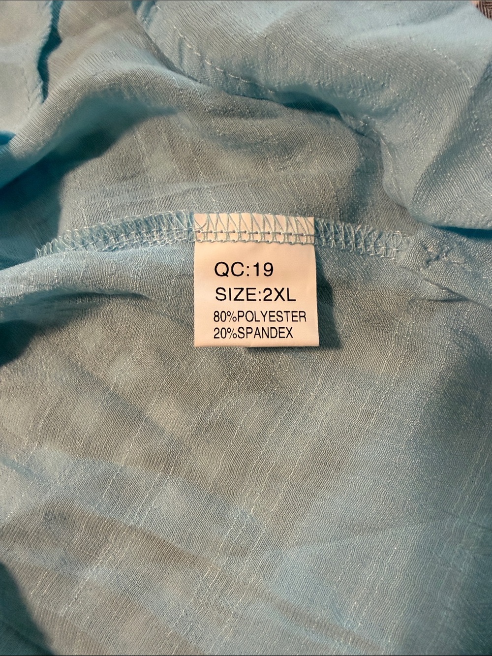 Sky Blue Women's Tunic Shirt - Picture 6 of 6